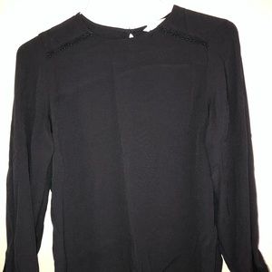 black h&m blouse
